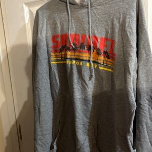 Sanibel unisex Tarpon Bay Gray Graphic Hoodie sz 2X